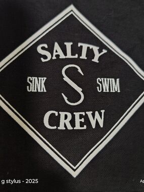 SALTY CREW -  Men’s Black,& White Light Nylon Jacket XXL  ( Brand New😎🔥 💯 )